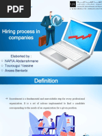 Hiring process in companies