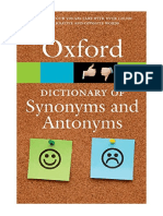 The Oxford Dictionary of Synonyms and Antonyms - Oxford Languages