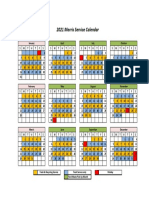 2021 Morris Service Calendar: July October January April