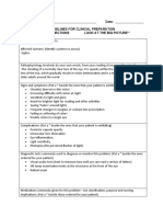 Name: Date: Guidelines For Clinical Preparation Make Connections Look at The Big Picture