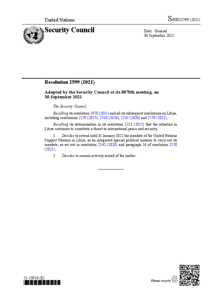 Security Council: United Nations | PDF