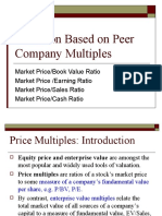 Valuation Based On Peer Company Multiples