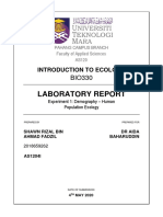 (Experiment 2) (Determination of The Density of Plant Species in A Habitat) (SHAWN RIZAL BIN AHMAD FADZIL) (BIO330)