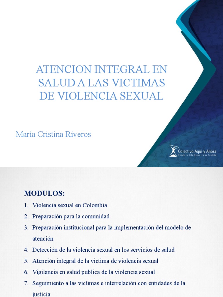 Atención Integral a Víctimas de Violencia Sexual | PDF | Violencia ...
