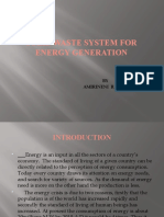 Solid Waste System For Energy Generation