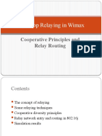 Multihop Relaying in Wimax: Cooperative Principles and Relay Routing
