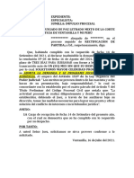 Audiencia - Al Amparo Del Artículo 153º de La Ley Orgánica Del