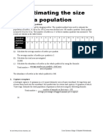 Estimating Population Sizes - Maryam F