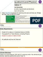 1 - PiXL Gateway Physics - Prior Knowledge
