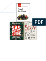 Food For Free, SAS Survival Guide, Bushcraft 101 Collection 3 Books Set - Richard Mabey