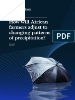 How will African farmers adjust to changing patterns of precipitation?