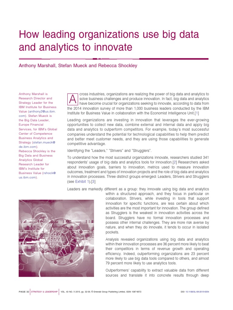 How Leading Organizations Use Big Data and Analytics To Innovate | PDF ...