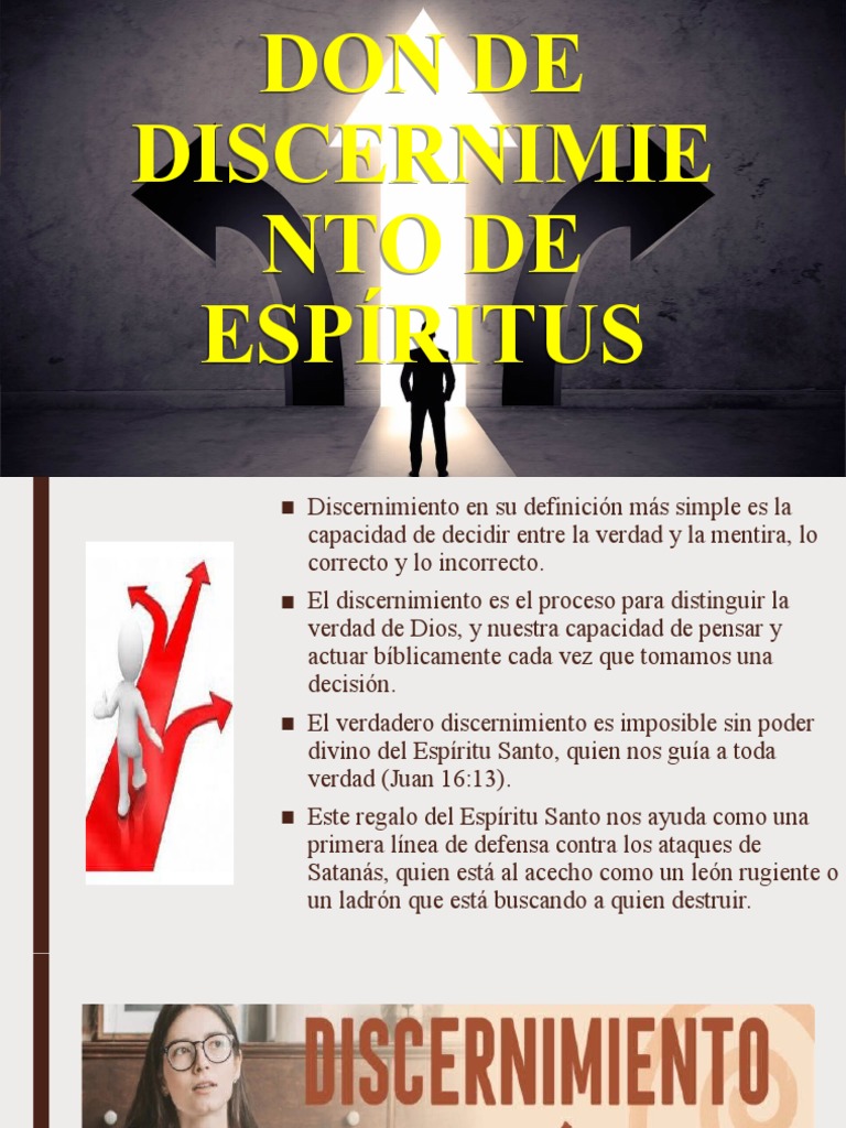 Don de Discernimiento de Espíritus | PDF | espíritu Santo | Dios
