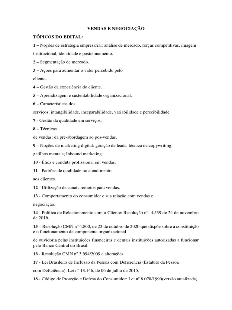 Vendas e Negociação (Apostila) | PDF | Segmentação de mercado | Marketing