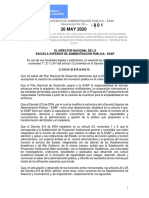 Resol 801 de 26-05-2020 Convocatoria Seleccion Estudiantes Fortalecimiento Academico 2020