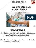 Managing A Mechanically Ventilated Patient