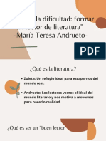 Exposición AGUILA-Elogio A La Dificultad Formar Un Lector de Literatura de María Teresa Andrueto