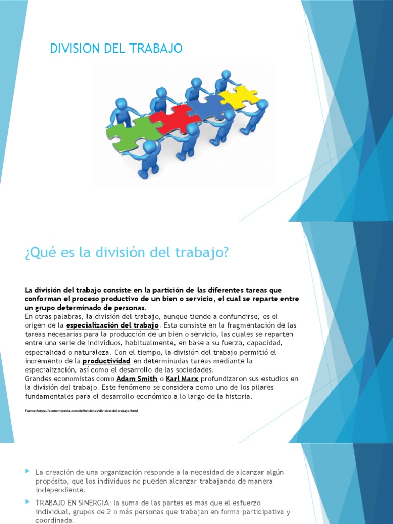 Division Del Trabajo PDF Division de trabajo Business
