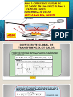 V SEMANA Coeficiente Global de Transferencia de Calor en Una Pared Plana.