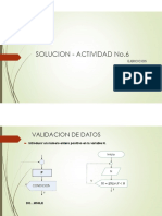 Solución actividad No.6 ejercicios validación datos