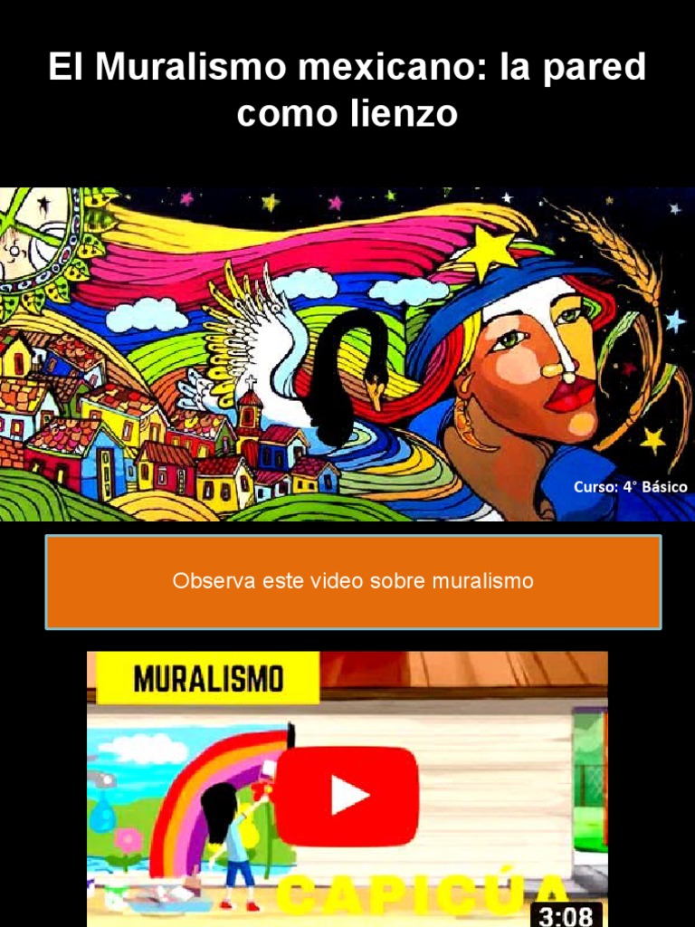 Muralismo Mexicano para 4° Básico | PDF | Las artes