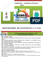 Formação Matemática 5º Ano (Descritores Saepe)