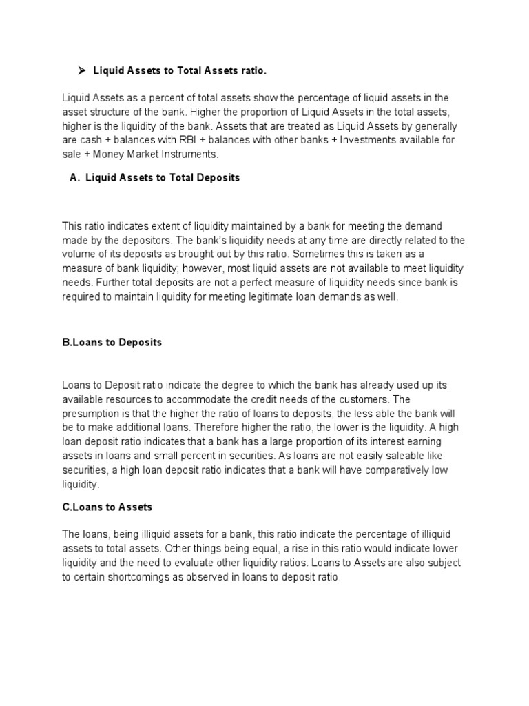Solvency Def | PDF | Market Liquidity | Banks