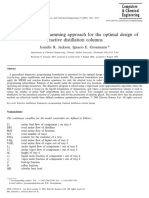 A Disjunctive Programming Approach For The Optimal Design of Reactive Distillation Columns