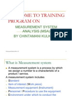 Measurement System Analysis (MSA) Guide