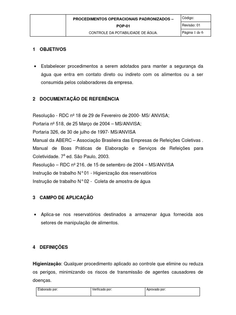 Controle de Potabilidade da Água | PDF | Laboratórios | Química