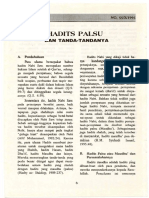 Hadits Palsu: Dan Tanda-Tandanya