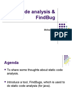 Static Code Analysis & Findbug: Shihab KB