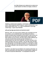 Conferencia dictada por Gilles Deleuze en la cátedra de los martes de la fundación FEMIS