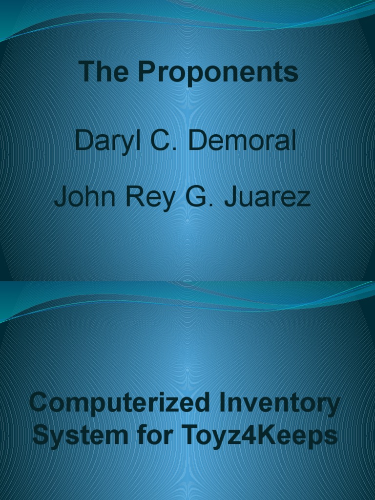 Computerized Inventory System Overview | PDF | Computers