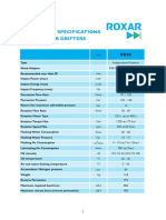 Technical Specifications Roxar Drifters