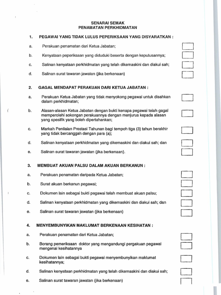 Senarai Semak Penamatan An  PDF