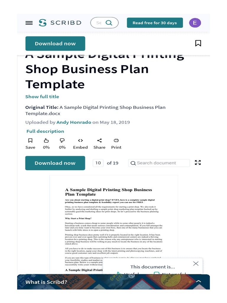 photo printing shop business plan