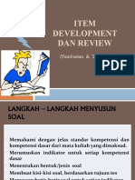 Item Development Dan Review Materi