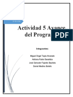 Act. 5 Avance Del Programa - Reporte Final