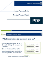Process Flow Analysis: Product-Process Matrix