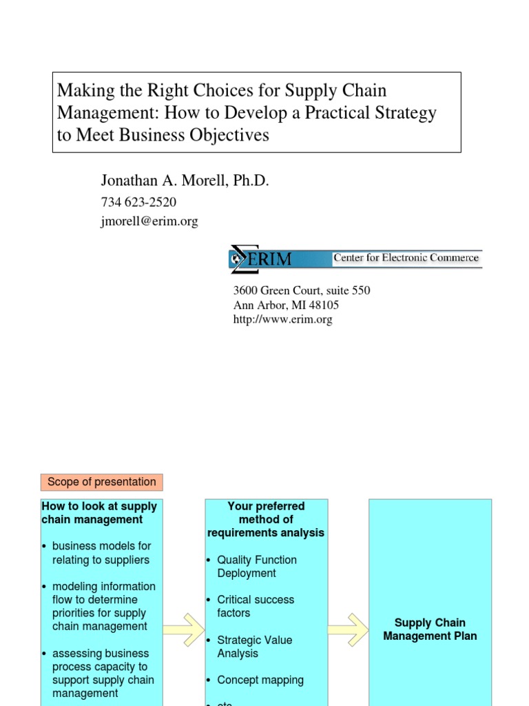 Strategic Supply Chain Management Guide | PDF