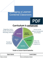 Managing A Learner-Centered Classrroom