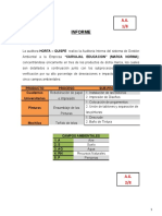 INTERPRETACION DE RESULTADOS AUDITORIA Ambiental