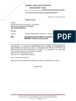 CARTA N° 023-2013-DME entrega sobres ripan - residnte
