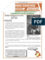 Gobierno de Ramon Castilla y Rufino Echenique para Tercer Grado de Secundaria