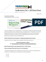 MCQ in Engineering Mechanics Part 1 ECE Board Exam