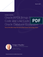 Oracle APEX Brings No Code and Low Code To The Oracle Database Ecosystem