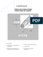 Capitulo Ii: Resistencia de Conductores Y de Resistores de Carbon