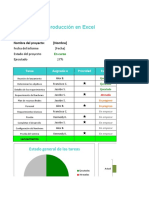 Plantilla Excel Dashboard Produccion