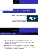 Presentación Del Modelo Keynesiano Simple (MKS) - MACROECONOMÍA (LIC. ECONOMÍA - UBA)